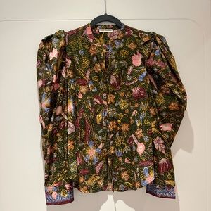 Ulla Johnson blouse with puff sleeve